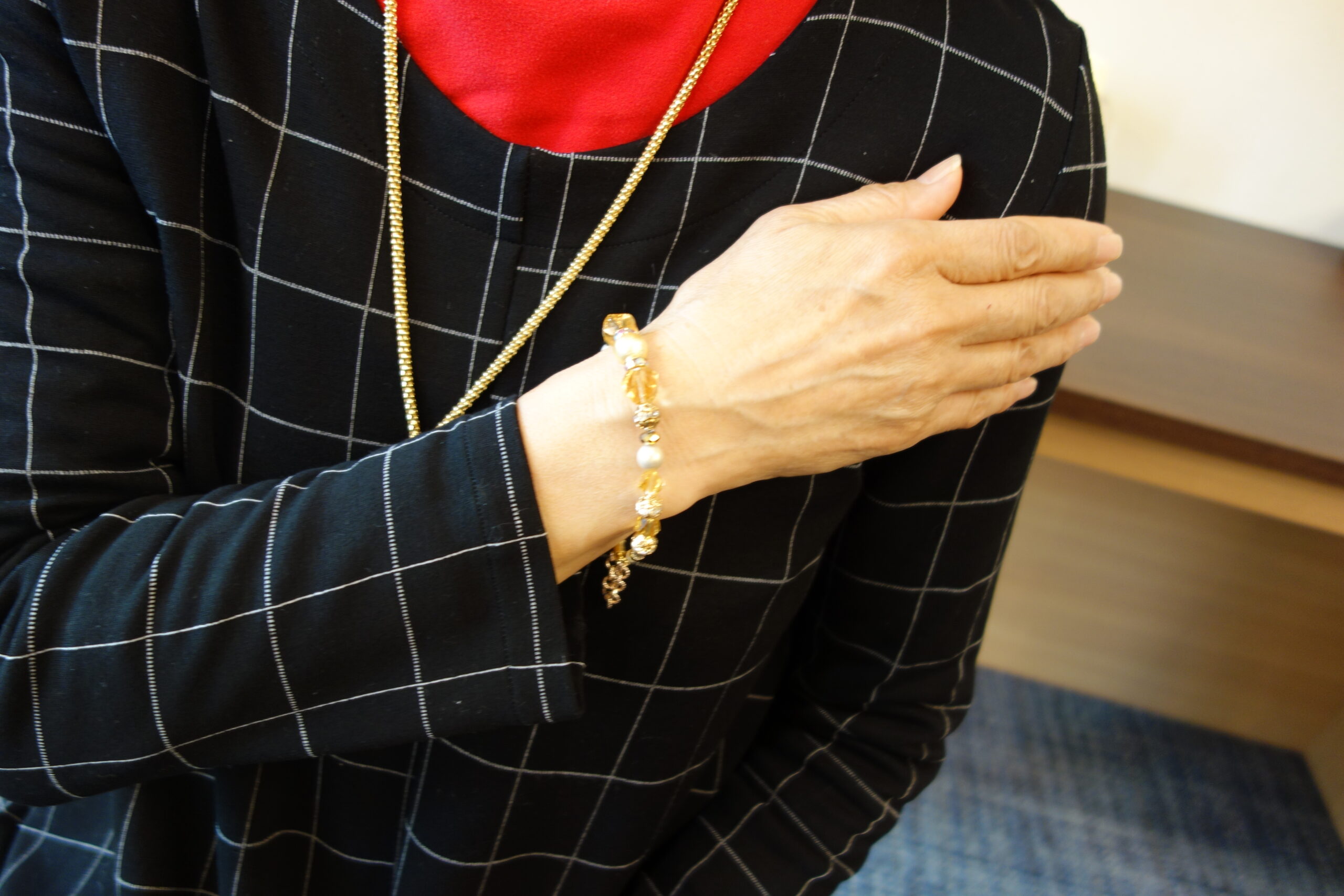 山水社カフェ『簡単にできる ビーズアクセサリー教室』